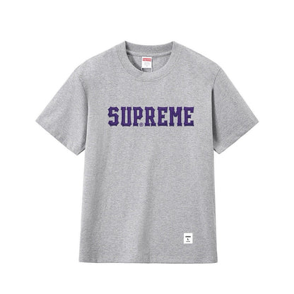 款号M258#40💰 Supreme FW24 斜纹布印花T恤 男女同款 宽松版型 采用260克双纱纯棉 圆筒 从面料到辅料全部三标齐全跟足ZP 进口松井公司浆料印花绝不开裂 整件做法采用三针 - view 8