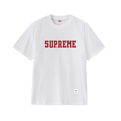 款号M258#40💰 Supreme FW24 斜纹布印花T恤 男女同款 宽松版型 采用260克双纱纯棉 圆筒 从面料到辅料全部三标齐全跟足ZP 进口松井公司浆料印花绝不开裂 整件做法采用三针 - view 10