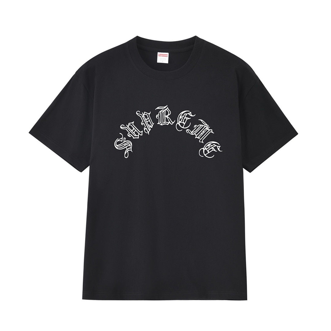 款号M262#p40💰 Supreme FW23 WEEK2 OLD ENGLISH S/S TOP 古英文Logo印花圆领短袖美式潮流T恤 男女同款 宽松版型 采用260克双纱纯棉 圆筒 从面料到 - view 3