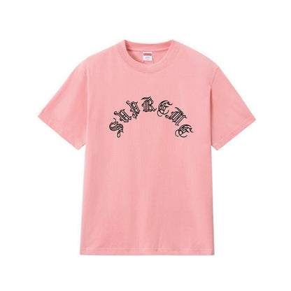 款号M262#p40💰 Supreme FW23 WEEK2 OLD ENGLISH S/S TOP 古英文Logo印花圆领短袖美式潮流T恤 男女同款 宽松版型 采用260克双纱纯棉 圆筒 从面料到 - view 8