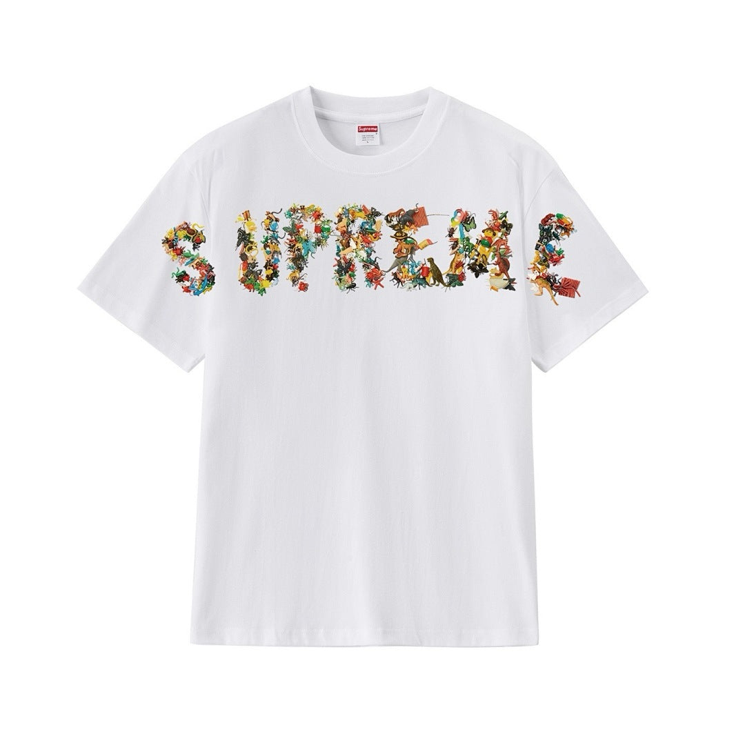 款号M265#p40💰 Supreme Toy Pile Tee玩具桩徽标字母印花圆领短袖T恤 男女同款 宽松版型 采用260克双纱纯棉 圆筒 从面料到辅料全部三标齐全跟足ZP 进口松井公司浆料印花 - view 4