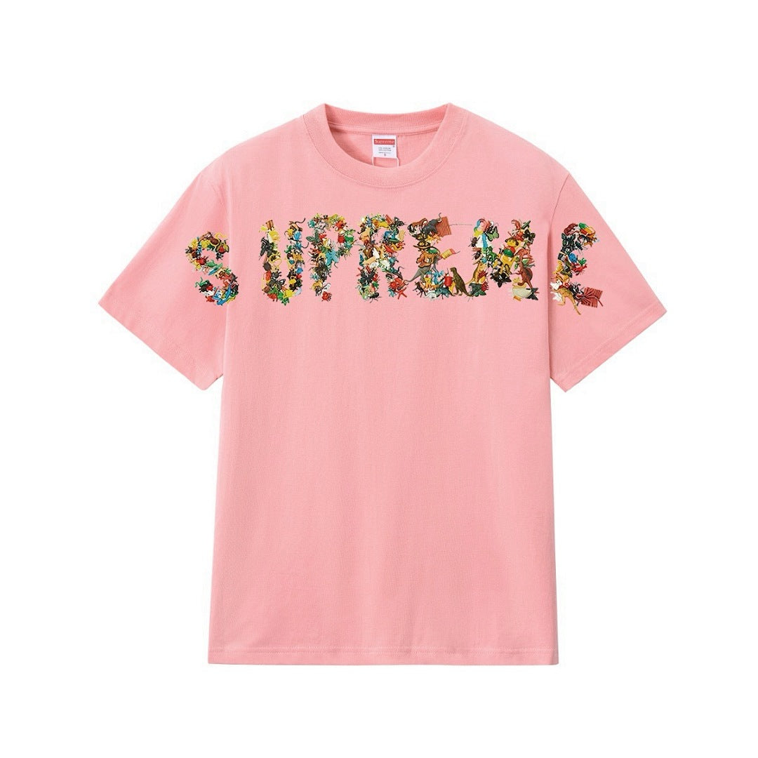 款号M265#p40💰 Supreme Toy Pile Tee玩具桩徽标字母印花圆领短袖T恤 男女同款 宽松版型 采用260克双纱纯棉 圆筒 从面料到辅料全部三标齐全跟足ZP 进口松井公司浆料印花 - view 6