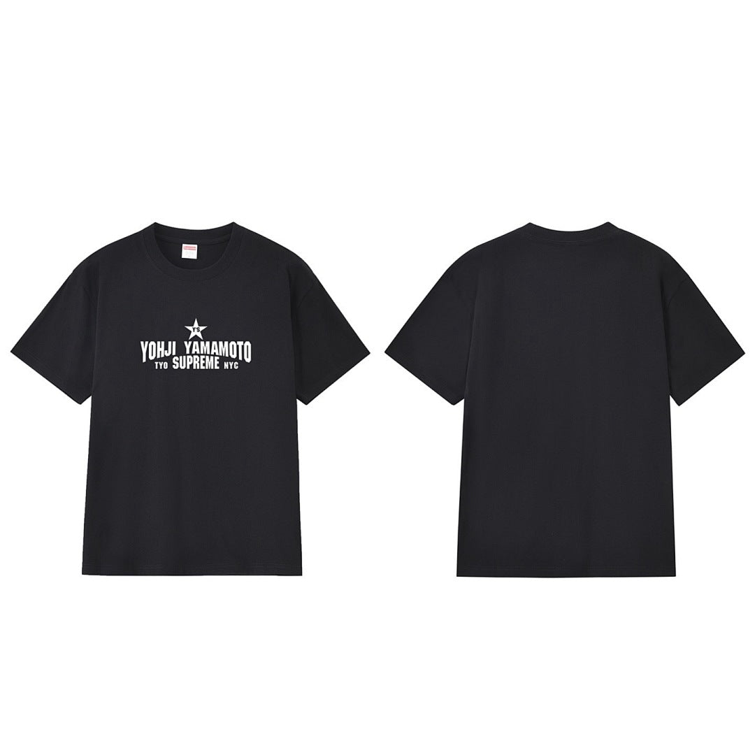 款号M267#40💰 Supreme x Y’s by Yohji Yamamoto/山本耀司 联名款 FW25 WEEK3 Star Tee 五角星印花图案圆领短袖T恤 男女同款 宽松版型 采用2 - view 1
