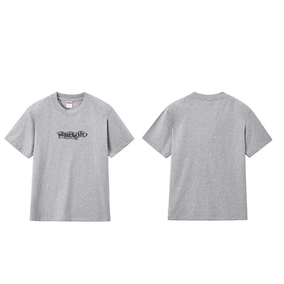 款号M269#p40💰 Supreme FW23 WEEK4 BANNER S/S TOP 旗帜Logo刺绣圆领短袖美式潮流T恤 男女同款 宽松版型 采用260克双纱纯棉 圆筒 从面料到辅料全部三 - view 5