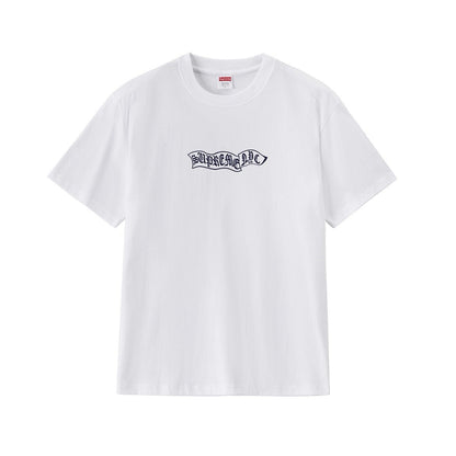 款号M269#p40💰 Supreme FW23 WEEK4 BANNER S/S TOP 旗帜Logo刺绣圆领短袖美式潮流T恤 男女同款 宽松版型 采用260克双纱纯棉 圆筒 从面料到辅料全部三 - view 8