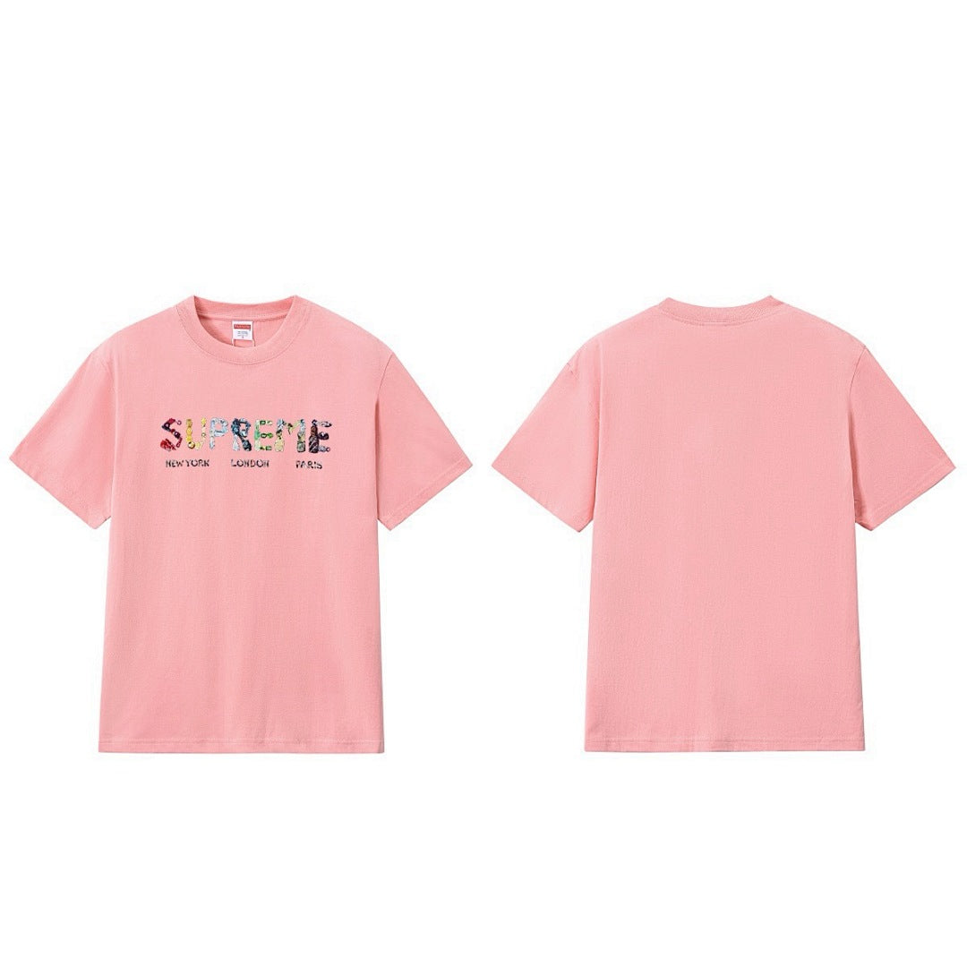 款号M270#p40💰 Supreme SS18 Rocks Tee Black 字母 Logo 短袖美式潮流T恤 男女同款 宽松版型 采用260克双纱纯棉 圆筒 从面料到辅料全部三标齐全跟足Z - view 1