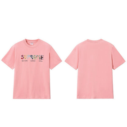 款号M270#p40💰 Supreme SS18 Rocks Tee Black 字母 Logo 短袖美式潮流T恤 男女同款 宽松版型 采用260克双纱纯棉 圆筒 从面料到辅料全部三标齐全跟足Z - view 1