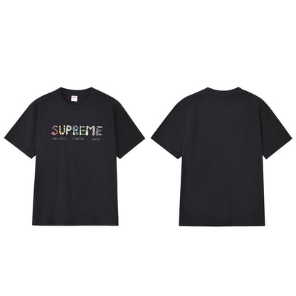 款号M270#p40💰 Supreme SS18 Rocks Tee Black 字母 Logo 短袖美式潮流T恤 男女同款 宽松版型 采用260克双纱纯棉 圆筒 从面料到辅料全部三标齐全跟足Z - view 7