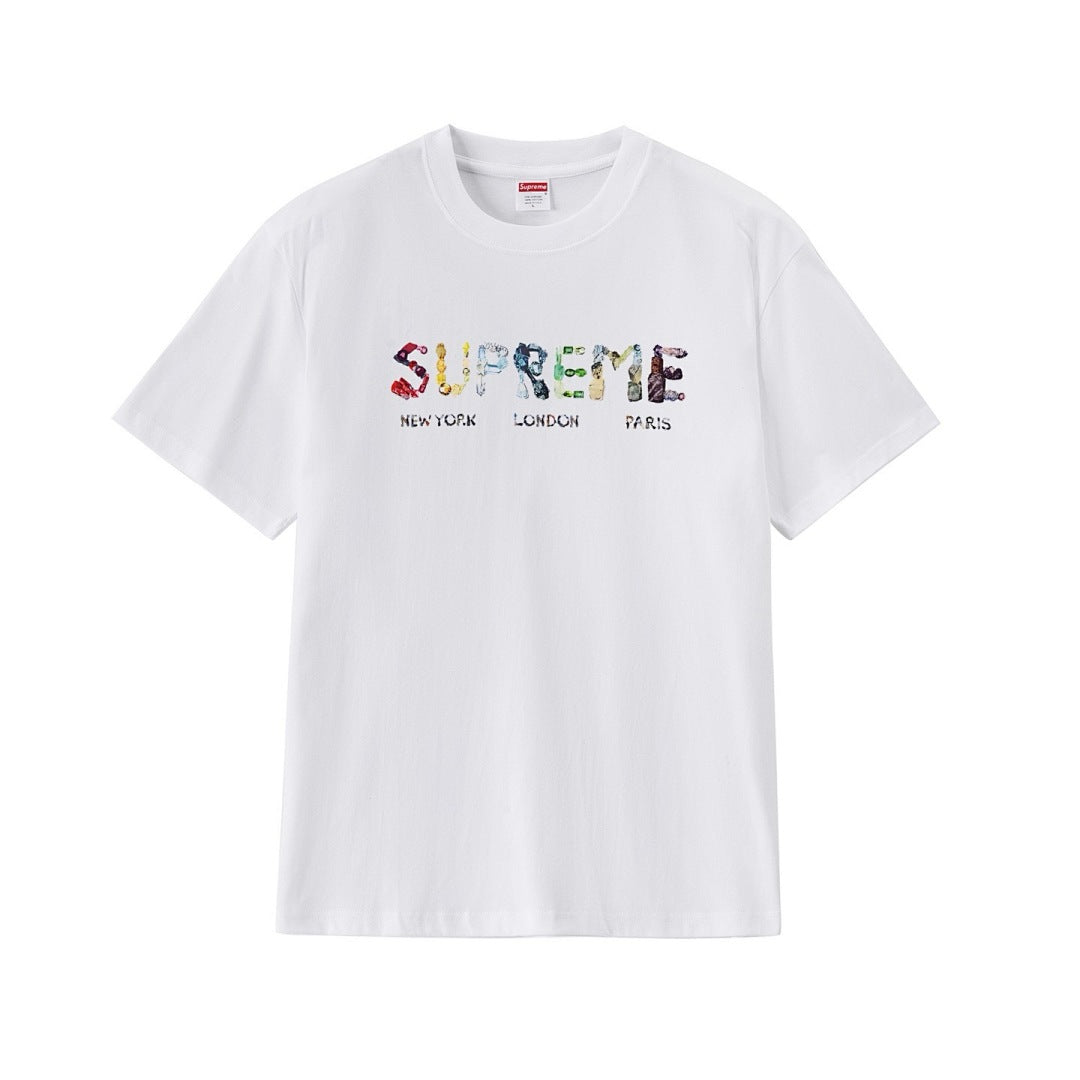 款号M270#p40💰 Supreme SS18 Rocks Tee Black 字母 Logo 短袖美式潮流T恤 男女同款 宽松版型 采用260克双纱纯棉 圆筒 从面料到辅料全部三标齐全跟足Z - view 8