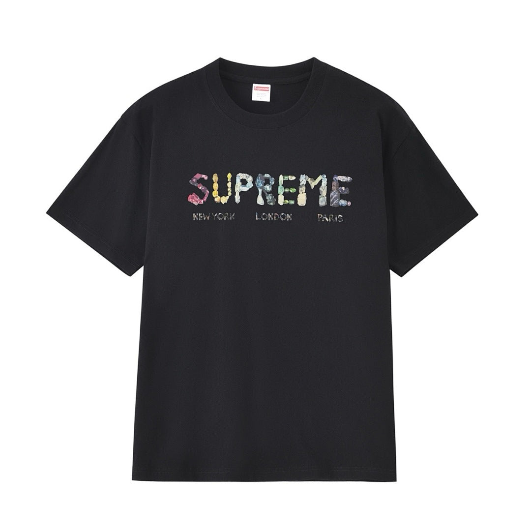 款号M270#p40💰 Supreme SS18 Rocks Tee Black 字母 Logo 短袖美式潮流T恤 男女同款 宽松版型 采用260克双纱纯棉 圆筒 从面料到辅料全部三标齐全跟足Z - view 10