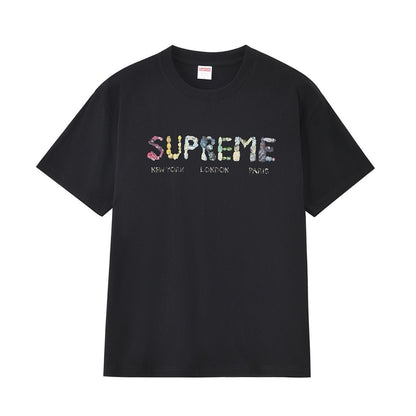 款号M270#p40💰 Supreme SS18 Rocks Tee Black 字母 Logo 短袖美式潮流T恤 男女同款 宽松版型 采用260克双纱纯棉 圆筒 从面料到辅料全部三标齐全跟足Z - view 10