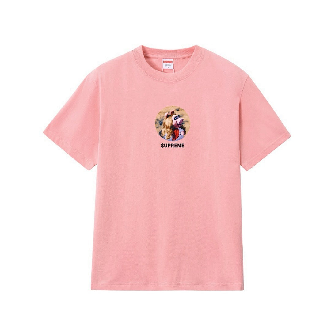 款号M273#p40💰 Supreme SS24 SS24 夏季T恤系列 WEEK19 MISS PIGGY TEE 小猪小姐印花图案休闲圆领短袖美式潮流T恤 男女同款 宽松版型 采用260克精梳棉 - view 6