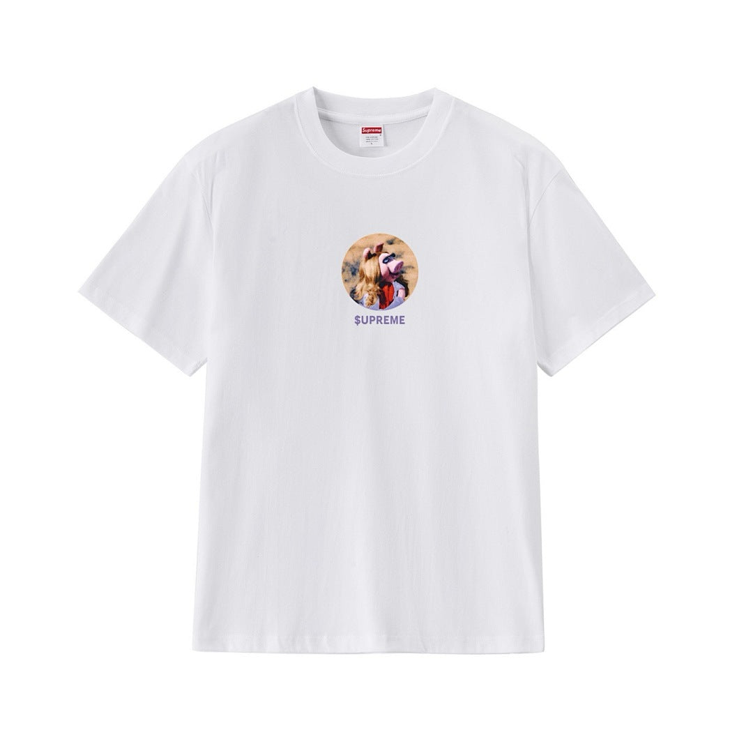 款号M273#p40💰 Supreme SS24 SS24 夏季T恤系列 WEEK19 MISS PIGGY TEE 小猪小姐印花图案休闲圆领短袖美式潮流T恤 男女同款 宽松版型 采用260克精梳棉 - view 8