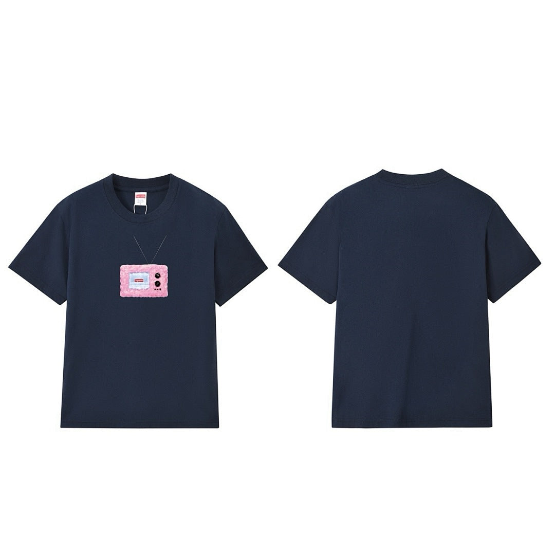 款号M275#p40💰 Supreme SS18 TV Tee White 印花短袖美式潮流T恤 男女同款 宽松版型 采用260克精梳棉双纱 从面料到辅料全部三标齐全跟足ZP 进口松井公司浆料印 - view 3