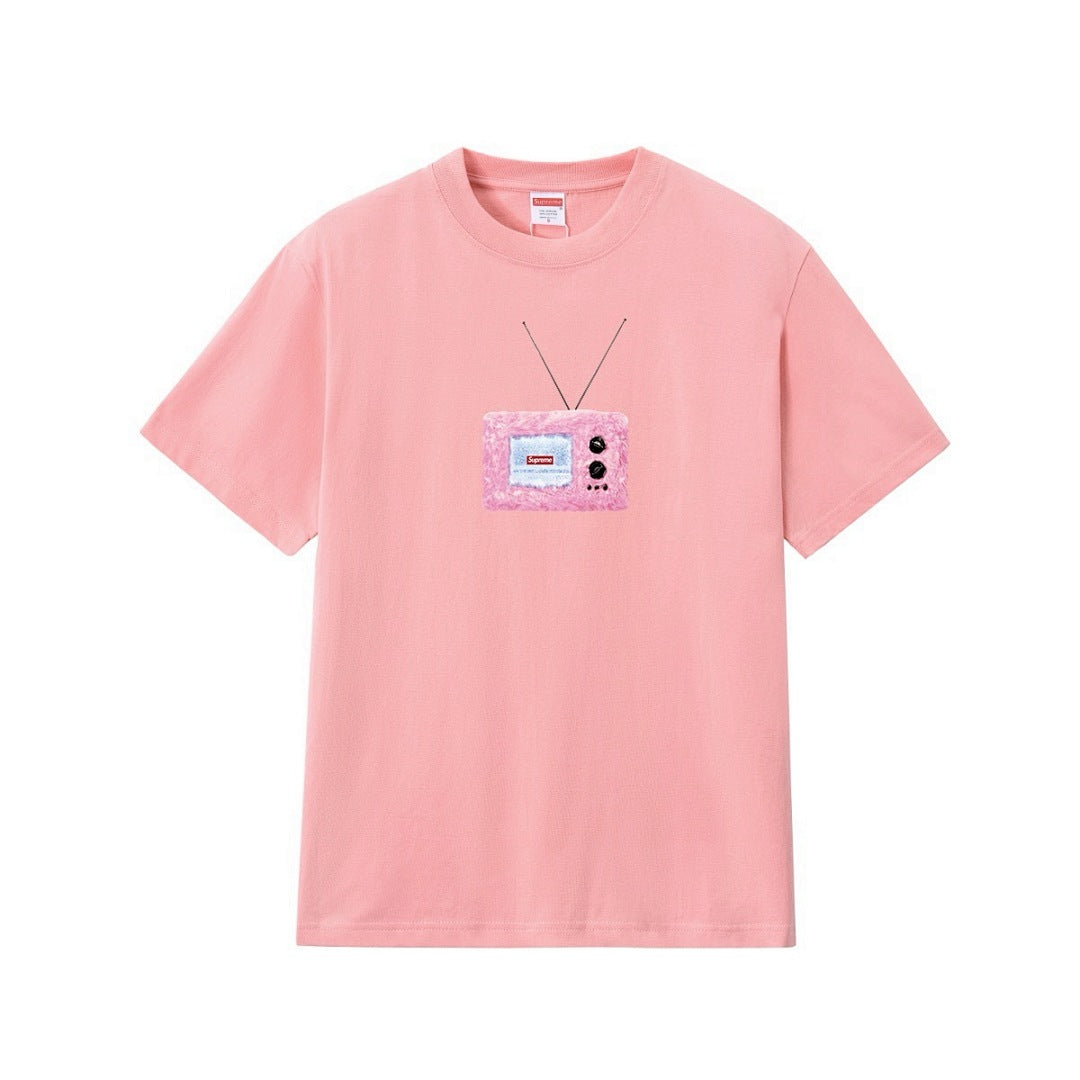 款号M275#p40💰 Supreme SS18 TV Tee White 印花短袖美式潮流T恤 男女同款 宽松版型 采用260克精梳棉双纱 从面料到辅料全部三标齐全跟足ZP 进口松井公司浆料印 - view 4