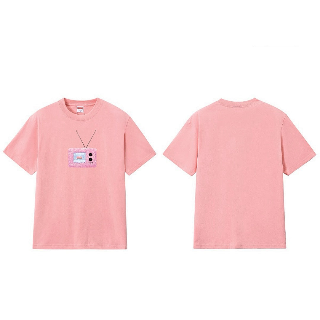 款号M275#p40💰 Supreme SS18 TV Tee White 印花短袖美式潮流T恤 男女同款 宽松版型 采用260克精梳棉双纱 从面料到辅料全部三标齐全跟足ZP 进口松井公司浆料印 - view 5