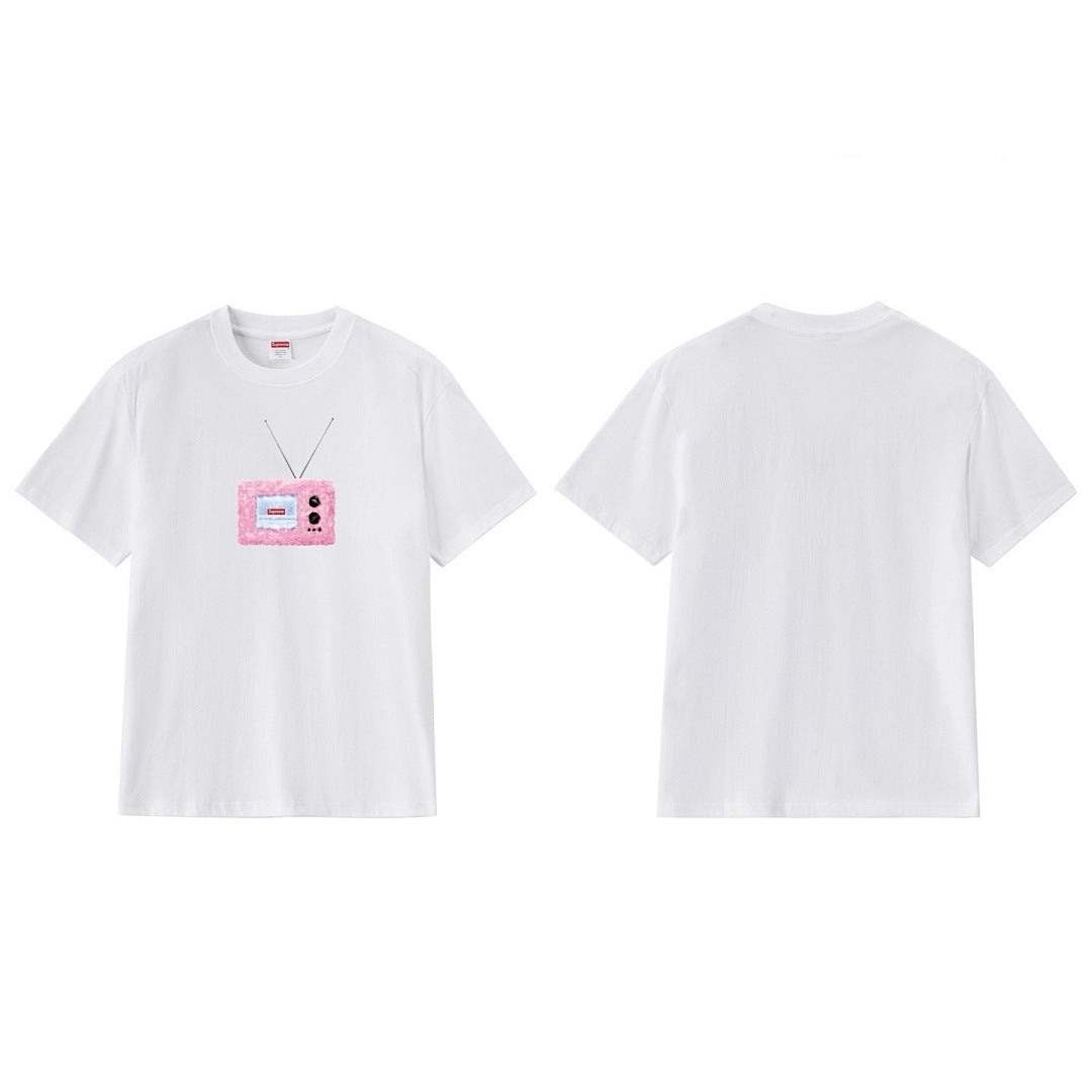 款号M275#p40💰 Supreme SS18 TV Tee White 印花短袖美式潮流T恤 男女同款 宽松版型 采用260克精梳棉双纱 从面料到辅料全部三标齐全跟足ZP 进口松井公司浆料印 - view 7