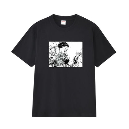 款号M278#p40💰 SUP AKIRA ARM TEE bogo阿基拉断臂黑白漫画印花短袖t恤 宽松版型 采用260克精梳棉双纱 从面料到辅料全部三标齐全跟足ZP 进口松井公司浆料印花绝不开裂 - view 11