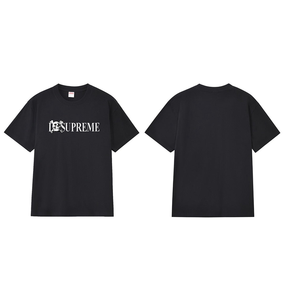 款号M279#p40💰 Supreme FW25 WEEK1 Skull Tee 骷髅头图案圆领短袖T恤 男女同款 宽松版型 采用260克精梳棉双纱 从面料到辅料全部三标齐全跟足ZP 进口松井公司 - view 10
