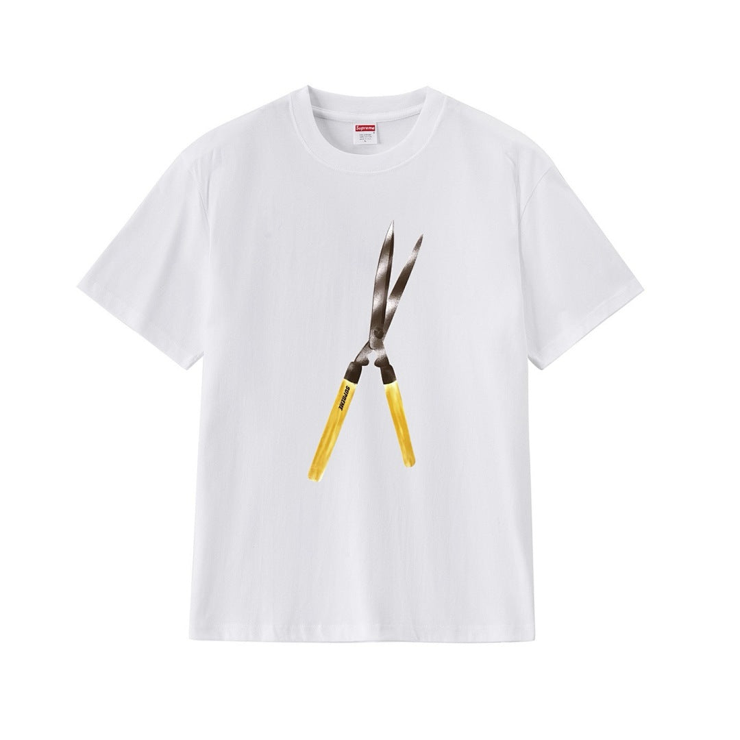 款号M281#p40💰 Supreme SS19 Shears Tee 大剪刀短袖美式潮流T恤 男女同款 宽松版型 采用260克精梳棉双纱 从面料到辅料全部三标齐全跟足ZP 进口松井公司浆料印花 - view 7