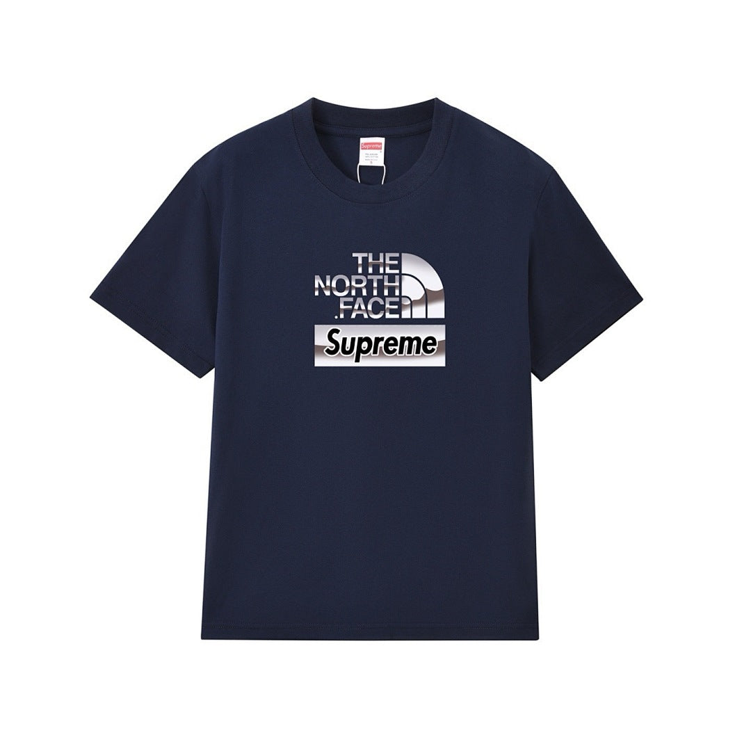 款号M282#p40💰 Supreme x 北面THE NORTH FACE 联名款 字母Logo徽标印花圆领短袖T恤 宽松版型 采用260克精梳棉双纱 从面料到辅料全部三标齐全跟足ZP 进口松井 - view 6