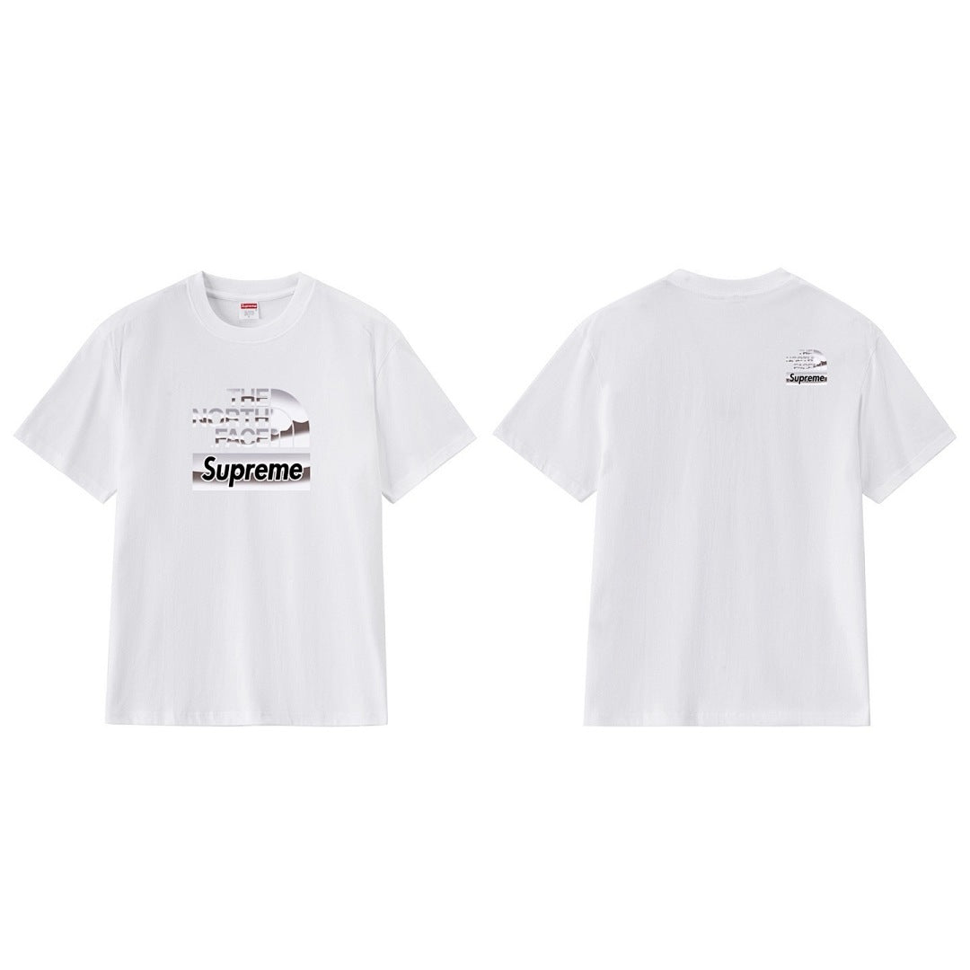 款号M282#p40💰 Supreme x 北面THE NORTH FACE 联名款 字母Logo徽标印花圆领短袖T恤 宽松版型 采用260克精梳棉双纱 从面料到辅料全部三标齐全跟足ZP 进口松井 - view 11