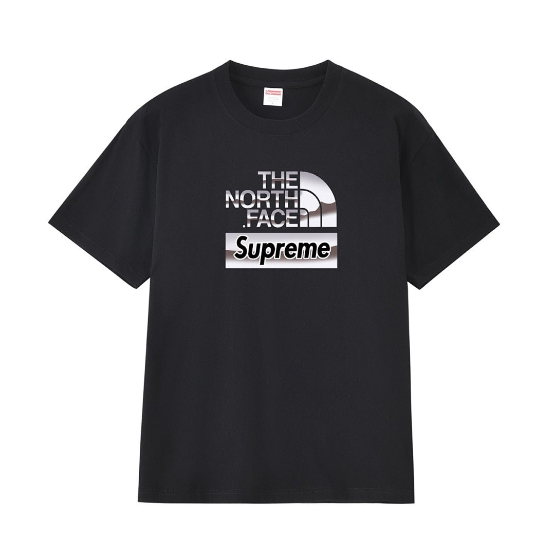 款号M282#p40💰 Supreme x 北面THE NORTH FACE 联名款 字母Logo徽标印花圆领短袖T恤 宽松版型 采用260克精梳棉双纱 从面料到辅料全部三标齐全跟足ZP 进口松井 - view 16