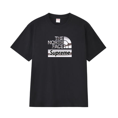 款号M282#p40💰 Supreme x 北面THE NORTH FACE 联名款 字母Logo徽标印花圆领短袖T恤 宽松版型 采用260克精梳棉双纱 从面料到辅料全部三标齐全跟足ZP 进口松井 - view 16