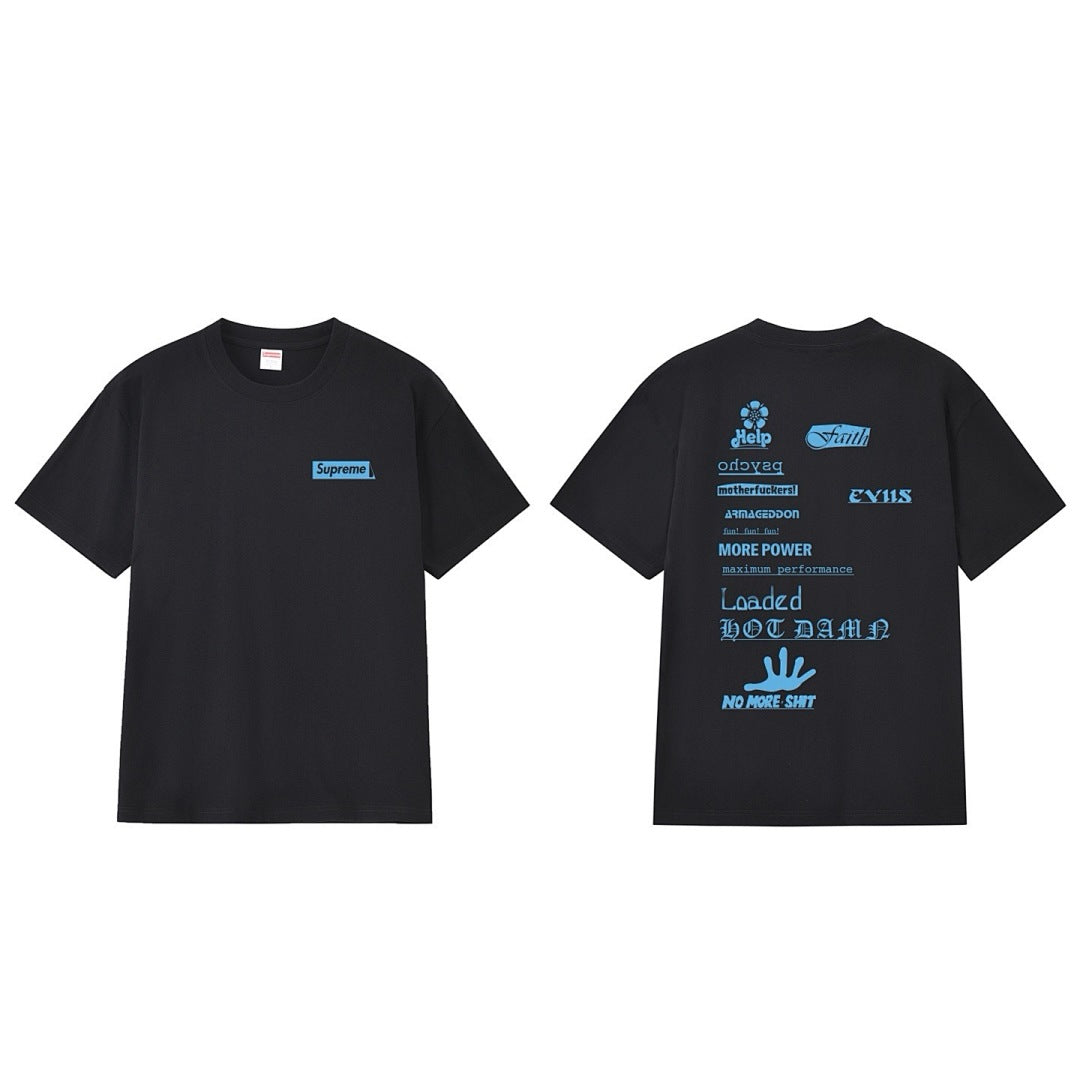 款号M286#p40💰 Supreme Week 17 No More Shit Tee 字母印花圆领T恤 男女同款 宽松版型 采用260克精梳棉双纱 从面料到辅料全部三标齐全跟足ZP 进口松井公 - view 17