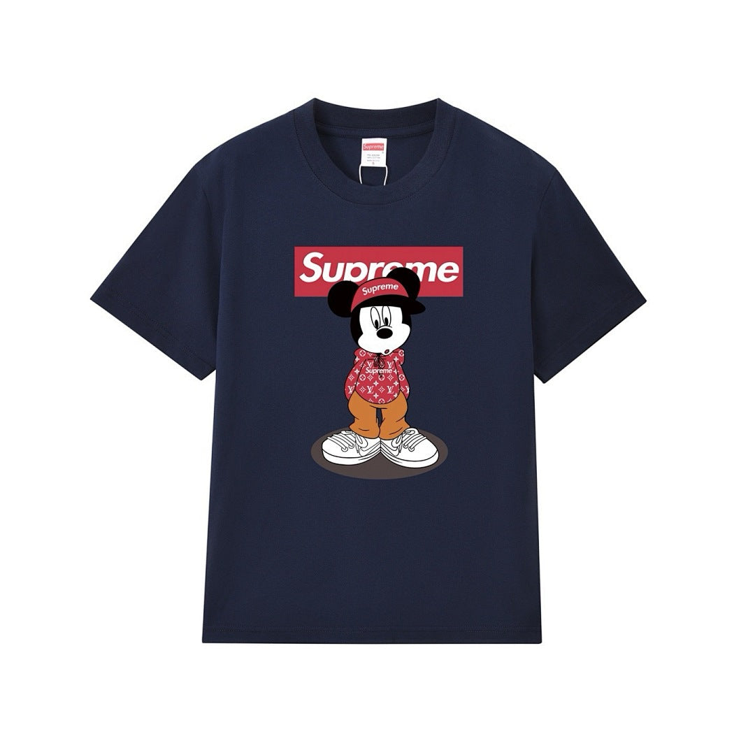 款号M289#p40💰 Supreme 2025新款迪士尼米老鼠联名短袖T恤男夏季米奇动漫 宽松版型 采用260克精梳棉双纱 从面料到辅料全部三标齐全跟足ZP 进口松井公司浆料印花绝不开裂 整件 - view 1
