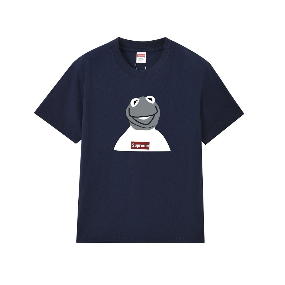 款号M297#p40💰 supreme 08ss kermit 芝麻街 青蛙 人物 photo tee 短袖 宽松版型 采用260克精梳棉双纱 从面料到辅料全部三标齐全跟足ZP 进口松井公司浆料印花 - view 1
