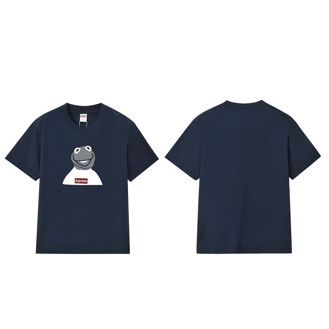 款号M297#p40💰 supreme 08ss kermit 芝麻街 青蛙 人物 photo tee 短袖 宽松版型 采用260克精梳棉双纱 从面料到辅料全部三标齐全跟足ZP 进口松井公司浆料印花 - view 2