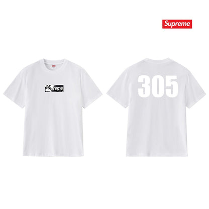 款号M303#p40💰 Sup 25SS Miami Box Logo Tee 迈阿密开业限定男女款短袖T恤 宽松版型 采用260克精梳棉双纱 从面料到辅料全部三标齐全跟足ZP 进口松井公司浆料印花 - view 1