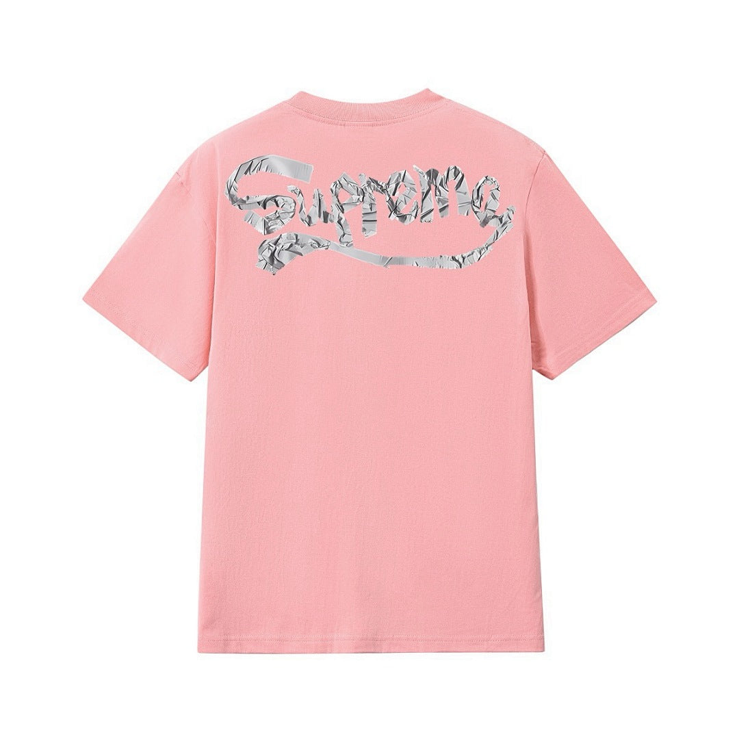 款号M304#p40💰 新款Sup 25SS Tape Tee 背后Logo印花纯棉宽松圆领T恤 男女同款 宽松版型 采用260克精梳棉双纱 从面料到辅料全部三标齐全跟足ZP 进口松井公司浆料印花 - view 5