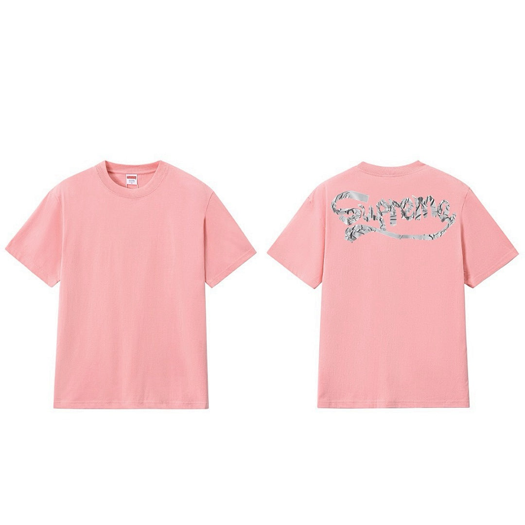 款号M304#p40💰 新款Sup 25SS Tape Tee 背后Logo印花纯棉宽松圆领T恤 男女同款 宽松版型 采用260克精梳棉双纱 从面料到辅料全部三标齐全跟足ZP 进口松井公司浆料印花 - view 6