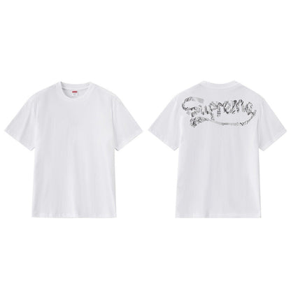 款号M304#p40💰 新款Sup 25SS Tape Tee 背后Logo印花纯棉宽松圆领T恤 男女同款 宽松版型 采用260克精梳棉双纱 从面料到辅料全部三标齐全跟足ZP 进口松井公司浆料印花 - view 8