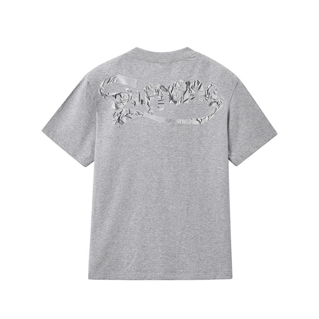 款号M304#p40💰 新款Sup 25SS Tape Tee 背后Logo印花纯棉宽松圆领T恤 男女同款 宽松版型 采用260克精梳棉双纱 从面料到辅料全部三标齐全跟足ZP 进口松井公司浆料印花 - view 9