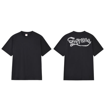 款号M304#p40💰 新款Sup 25SS Tape Tee 背后Logo印花纯棉宽松圆领T恤 男女同款 宽松版型 采用260克精梳棉双纱 从面料到辅料全部三标齐全跟足ZP 进口松井公司浆料印花 - view 10