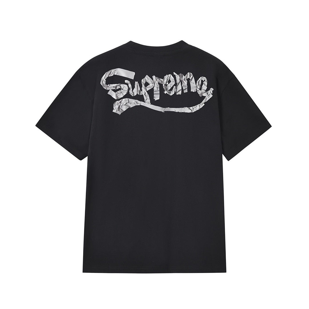 款号M304#p40💰 新款Sup 25SS Tape Tee 背后Logo印花纯棉宽松圆领T恤 男女同款 宽松版型 采用260克精梳棉双纱 从面料到辅料全部三标齐全跟足ZP 进口松井公司浆料印花 - view 11