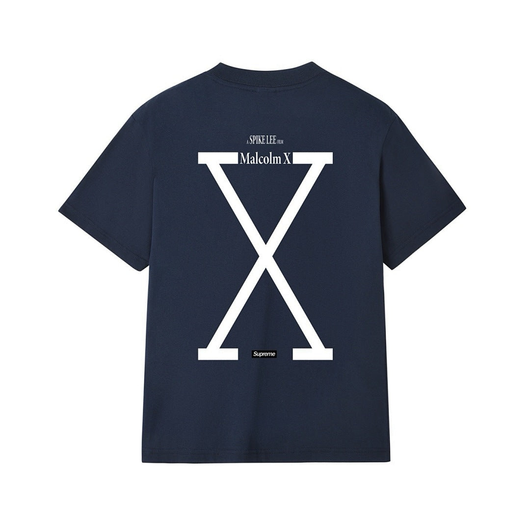款号M305#p40💰 Sup 25SS X 40 Acres Malcolm X Tee 联名款印花纯棉短袖宽松T恤 宽松版型 采用260克精梳棉双纱 从面料到辅料全部三标齐全跟足ZP 进口松井公 - view 1