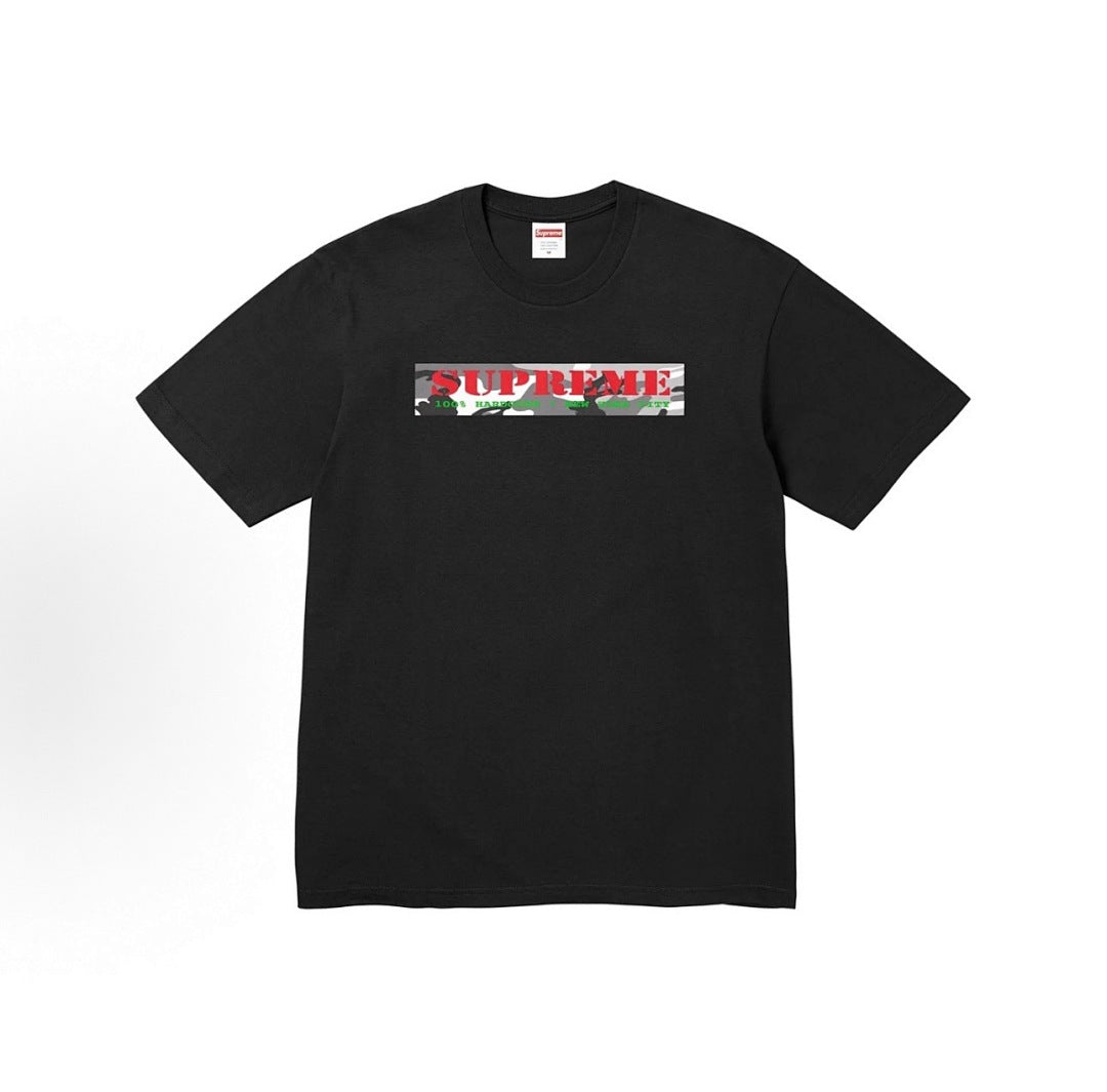 款号M311#p40💰 Supreme SS25 WEEK18 Summer Tee 夏季T恤系列 Hardcore Tee 迷彩logo印花圆领短袖T恤 男女同款 宽松版型 采用260克精梳棉双纱 - view 1