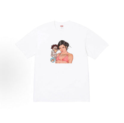 款号M312#p40💰 Supreme FW25 冬季T恤系列 Week17 Angel Tee 圆领套头人物印花图案短袖T恤 男女同款 宽松版型 采用260克精梳棉双纱 从面料到辅料全部三标齐全跟 - view 4