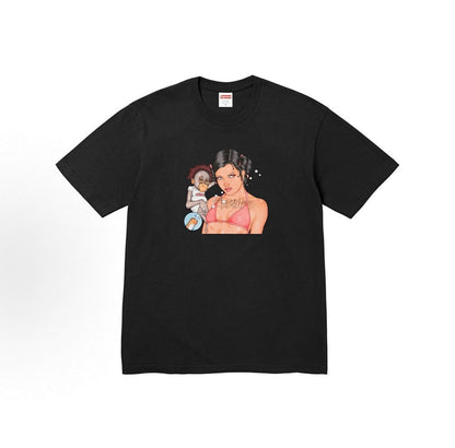 款号M312#p40💰 Supreme FW25 冬季T恤系列 Week17 Angel Tee 圆领套头人物印花图案短袖T恤 男女同款 宽松版型 采用260克精梳棉双纱 从面料到辅料全部三标齐全跟 - view 5