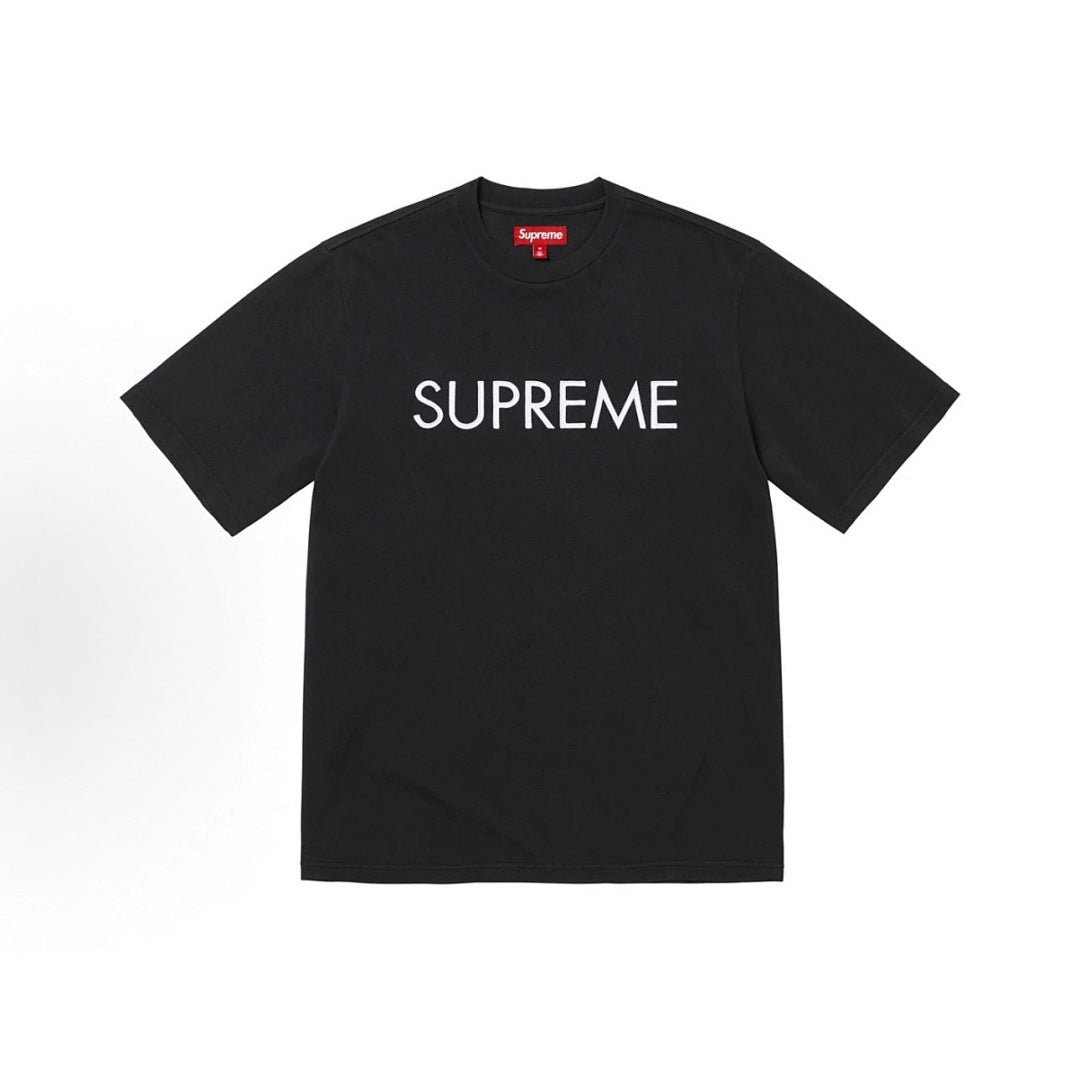 款号M313#p40💰 Supreme SS25 斜纹徽标印花舒适短袖TT恤 男女同款 宽松版型 采用260克精梳棉双纱 从面料到辅料全部三标齐全跟足ZP 进口松井公司浆料印花绝不开裂 整件做法 - view 6