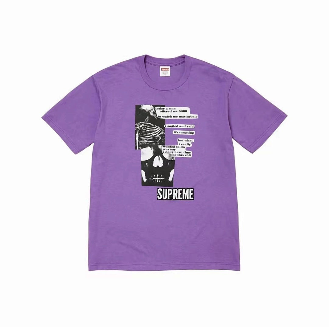款号M315#p40💰 Supreme WEEK1 Anatomy Tee 胸前印花图案舒适短袖T恤 男女同款 宽松版型 采用260克精梳棉双纱 从面料到辅料全部三标齐全跟足ZP 进口松井公司浆料印 - view 2