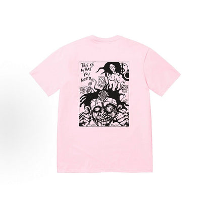 款号M321#p40💰 Supreme FW25 WEEK1 Blowout Tee 骷髅头印花图案舒适短袖T恤 男女同款 宽松版型 采用260克精梳棉双纱 从面料到辅料全部三标齐全跟足ZP 进口松 - view 1