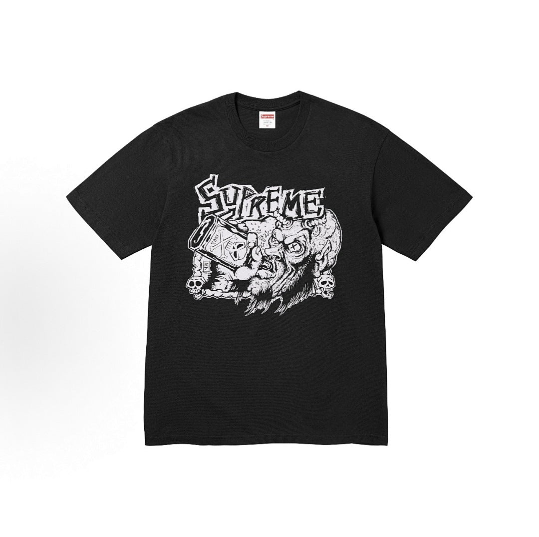 款号M321#p40💰 Supreme FW25 WEEK1 Blowout Tee 骷髅头印花图案舒适短袖T恤 男女同款 宽松版型 采用260克精梳棉双纱 从面料到辅料全部三标齐全跟足ZP 进口松 - view 4