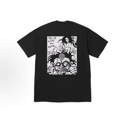 款号M321#p40💰 Supreme FW25 WEEK1 Blowout Tee 骷髅头印花图案舒适短袖T恤 男女同款 宽松版型 采用260克精梳棉双纱 从面料到辅料全部三标齐全跟足ZP 进口松 - view 5