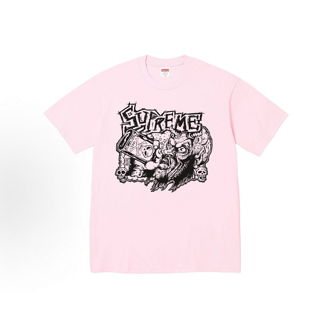 款号M321#p40💰 Supreme FW25 WEEK1 Blowout Tee 骷髅头印花图案舒适短袖T恤 男女同款 宽松版型 采用260克精梳棉双纱 从面料到辅料全部三标齐全跟足ZP 进口松 - view 6