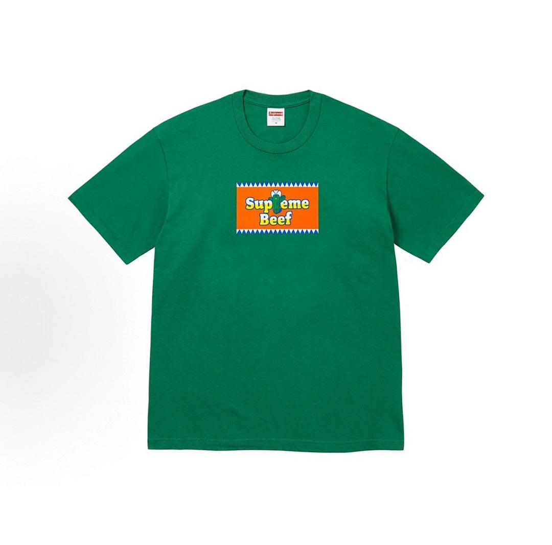 款号M322#p40💰 Supreme 夏季T恤系列 SS25 WEEK18 Summer Tee Beef Tee 胸前印花图案百搭短袖T恤 男女同款 宽松版型 采用260克精梳棉双纱 从面料到 - view 4